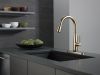 DELTA Essa Single Handle Pull-Down Kitchen Faucet with Touch2O Technology Technology — Champagne Bronze