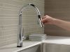 DELTA Essa Single Handle Pull-Down Kitchen Faucet with Touch2O Technology — Chrome
