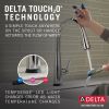 DELTA Essa Single Handle Pull-Down Kitchen Faucet with Touch2O Technology — Chrome