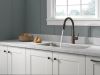 DELTA Essa Single Handle Pull-Down Kitchen Faucet with Touch2O Technology — Venetian Bronze