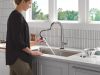 DELTA Essa Touch2O Technology Kitchen Faucet with Touchless Technology — Arctic Stainless