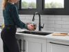 DELTA Essa Touch2O Technology Kitchen Faucet with Touchless Technology — Matte Black