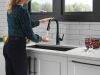 DELTA Essa Touch2O Technology Kitchen Faucet with Touchless Technology — Matte Black