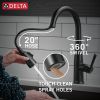 DELTA Essa Touch2O Technology Kitchen Faucet with Touchless Technology — Matte Black
