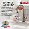 DELTA Essa Touch2O Technology Kitchen Faucet with Touchless Technology — Champagne Bronze