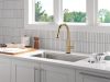 DELTA Essa Touch2O Technology Kitchen Faucet with Touchless Technology — Champagne Bronze
