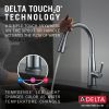 DELTA Essa VoiceIQ Single Handle Pull-Down Faucet with Touch2O Technology — Arctic Stainless