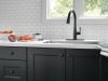 DELTA Essa VoiceIQ Single Handle Pull-Down Faucet with Touch2O Technology — Matte Black