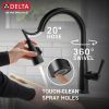 DELTA Essa VoiceIQ Single Handle Pull-Down Faucet with Touch2O Technology — Matte Black