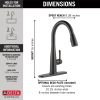 DELTA Essa VoiceIQ Single Handle Pull-Down Faucet with Touch2O Technology — Venetian Bronze