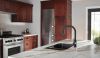 DELTA Trinsic Single Handle Pull-Down Kitchen Faucet — Matte Black