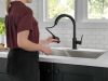 DELTA Trinsic Single Handle Pull-Down Kitchen Faucet — Matte Black