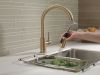 DELTA Trinsic Single Handle Pull-Down Kitchen Faucet — Champagne Bronze