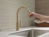 DELTA Trinsic Single Handle Pull-Down Kitchen Faucet — Champagne Bronze
