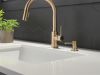 DELTA Trinsic Single Handle Pull-Down Kitchen Faucet — Champagne Bronze