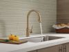 DELTA Trinsic Single Handle Pull-Down Kitchen Faucet — Champagne Bronze