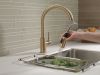 DELTA Trinsic Single Handle Pull-Down Kitchen Limited Swivel — Champagne Bronze