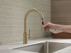 DELTA Trinsic Single Handle Pull-Down Kitchen Limited Swivel — Champagne Bronze