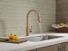 DELTA Trinsic Single Handle Pull-Down Kitchen Limited Swivel — Champagne Bronze