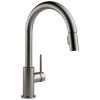 DELTA Trinsic Single Handle Pull-Down Kitchen Faucet — Black Stainless