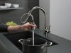 DELTA Trinsic Single Handle Pull-Down Kitchen Faucet — Black Stainless