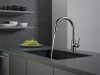 DELTA Trinsic Single Handle Pull-Down Kitchen Faucet — Black Stainless