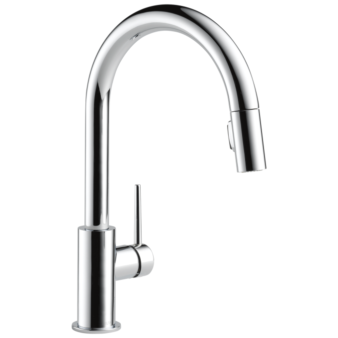 DELTA Trinsic Single Handle Pull-Down Kitchen Limited Swivel — Chrome