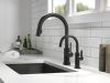 DELTA Trinsic Single Handle Pull-Down Kitchen Faucet with Touch2O Technology — Matte Black