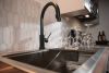 DELTA Trinsic Single Handle Pull-Down Kitchen Faucet with Touch2O Technology — Matte Black