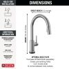 DELTA Trinsic VoiceIQ Kitchen Faucet with Touch2O Technology with Touchless Technology — Arctic Stainless