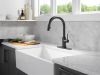 DELTA Trinsic VoiceIQ Kitchen Faucet with Touch2O Technology with Touchless Technology — Matte Black