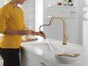 DELTA Trinsic VoiceIQ Kitchen Faucet with Touch2O Technology with Touchless Technology — Champagne Bronze