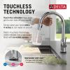 DELTA Trinsic VoiceIQ Kitchen Faucet with Touch2O Technology with Touchless Technology — Chrome