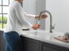 DELTA Trinsic VoiceIQ Kitchen Faucet with Touch2O Technology with Touchless Technology — Black Stainless