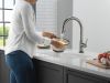 DELTA Trinsic VoiceIQ Kitchen Faucet with Touch2O Technology with Touchless Technology — Black Stainless