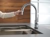DELTA Trinsic VoiceIQ Single-Handle Pull-Down Kitchen Faucet with Touch2O Technology — Arctic Stainless