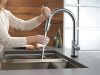 DELTA Trinsic VoiceIQ Single-Handle Pull-Down Kitchen Faucet with Touch2O Technology — Arctic Stainless