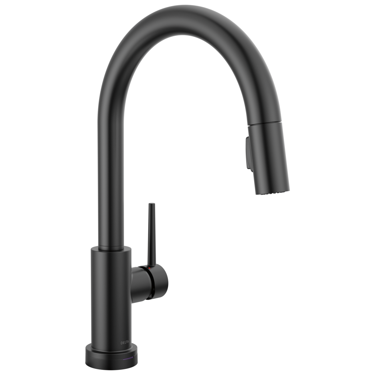 DELTA Trinsic VoiceIQ Single-Handle Pull-Down Kitchen Faucet with Touch2O Technology — Matte Black