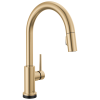 DELTA Trinsic VoiceIQ Single-Handle Pull-Down Kitchen Faucet with Touch2O Technology — Champagne Bronze