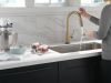 DELTA Trinsic VoiceIQ Single-Handle Pull-Down Kitchen Faucet with Touch2O Technology — Champagne Bronze