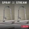 DELTA Trinsic VoiceIQ Single-Handle Pull-Down Kitchen Faucet with Touch2O Technology — Chrome