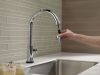 DELTA Trinsic VoiceIQ Single-Handle Pull-Down Kitchen Faucet with Touch2O Technology — Chrome