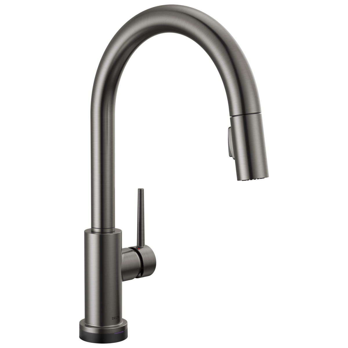 DELTA Trinsic VoiceIQ Single-Handle Pull-Down Kitchen Faucet with Touch2O Technology Technology — Black Stainless