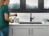 DELTA Stryke Single Handle Pull-Down Kitchen Faucet — Matte Black