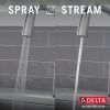 DELTA Stryke Single Handle Pull-Down Kitchen Faucet with Touch2O Technology — Lumicoat® Arctic Stainless