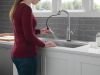 DELTA Stryke Single Handle Pull-Down Kitchen Faucet with Touch2O Technology — Lumicoat® Arctic Stainless