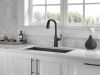 DELTA Stryke Single Handle Pull-Down Kitchen Faucet with Touch2O Technology — Matte Black