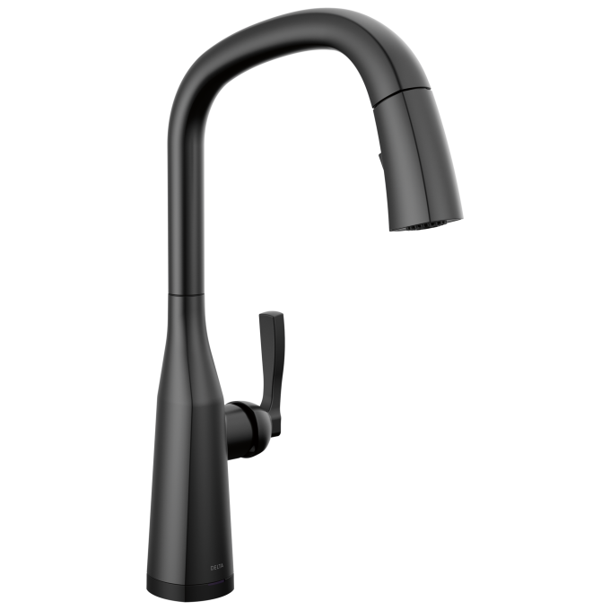 DELTA Stryke Touch2O Technology Kitchen Faucet with Touchless Technology — Matte Black