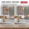 DELTA Stryke Touch2O Technology Kitchen Faucet with Touchless Technology — Lumicoat® Champagne Bronze
