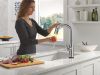 DELTA Stryke VoiceIQ Single Handle Pull-Down Faucet with Touch2O Technology — Lumicoat® Arctic Stainless